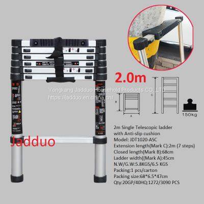 Single Telescopic Ladder With Anti-slip Cushion