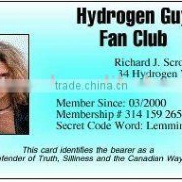 plastic VIP membership card design by customers