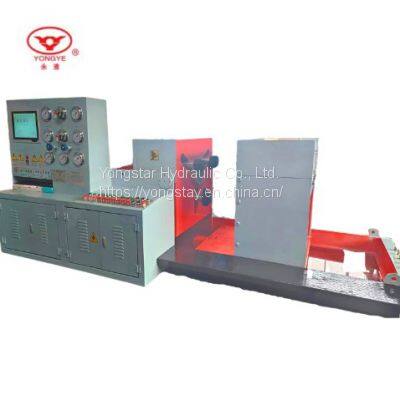 Top selling PLC control digital display YFT-300 claws clamping type gate valve test bench for flange valve test