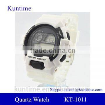digital climb alarm clock function sports watch plastic strap