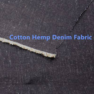 12 Oz Cotton Hemp Jeans Cowboy Cloth Material 59/60 Inch Hemp Denim Fabric Wholesale And Custom W286929