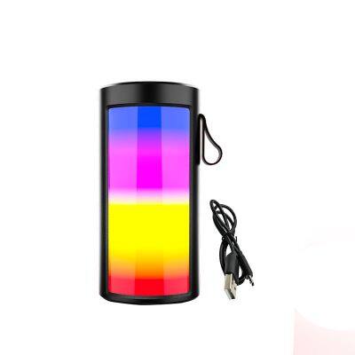 SING-E ZQS1201 fashion amplifier wireless Aux Portable speaker Colorful Led Light Speaker