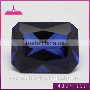 octagon blue sapphire synthetic corundum stones