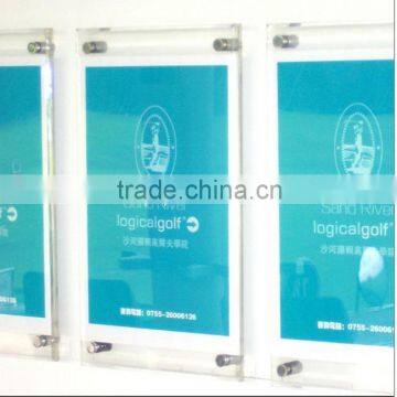 A4 Plastic Wall Poster Display Stand Wall Photo Frame Acrylic Poster Frame photo-2