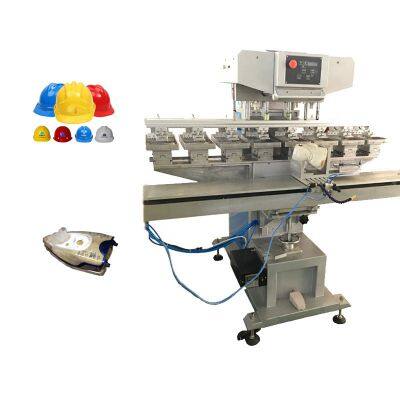 High Accuracy 8 Station Semi-Automatic New Type Tampography Pad Printer 8 Color Auto Rotation Fixture Special for Irons Printing photo-4