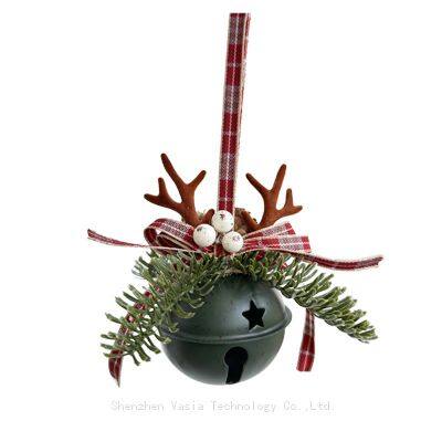 Christmas Car & Tree Hanging Decor: Simulated Pinecones, Bells & Velvet Bows in Bulk