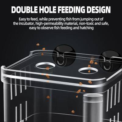 Breeding Box for Fish Tank, Aquarium Hatchery Incubator Breeder Box, Isolation Divider Hatching Boxes (7.9x6.9x10.8 Cm) photo-5