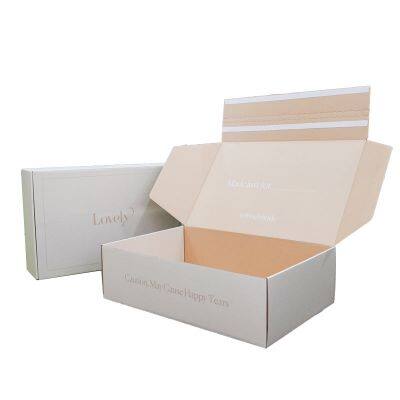 Large Rigid Corrugated Packaging Mailer Shipping Box for Wedding Dress Packing
