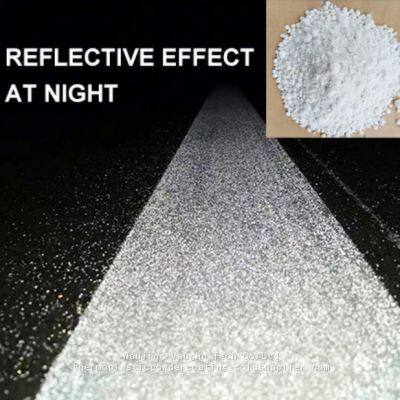 Reflective White Road Paint Thermoplastic Road Marking Paint With 20% Mixed Glass Beads