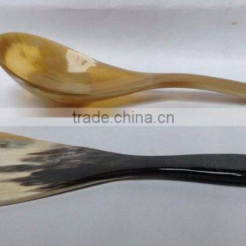 High quality best selling natural carved buffalo horn spoon from vietnam