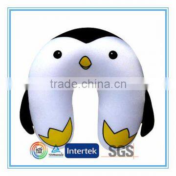 Stuffed penguin bean bag neck pillow