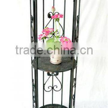 Wholesale Decorative display flower shelf with 3 tiers