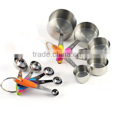 10 Pieces Stainless Steel Measuring Cups and Spoons Stackable Set                        
                                                Quality Choice