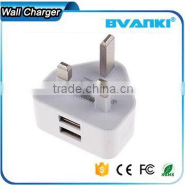 New Products 2016 Factory Outlet Wall Charger Travel Charger 10W 5V 2.1A 3 Pin Dual Port USB Wall Charger From China Suppliers photo-2