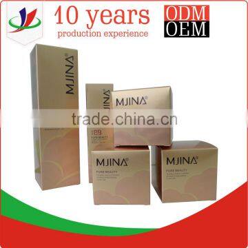 gold packaging box cosmetic paper box