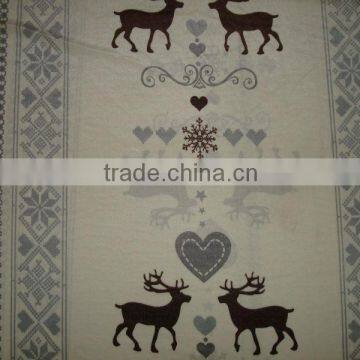 shaped deer 100% polyester blanket