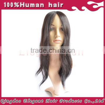 Silk top 100% super quality human remy hair toupee