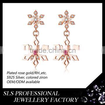 2015 Fashion Italian Style 925 Stering Silver Rose Gold Plated Beautiful Jewelry Set photo-2