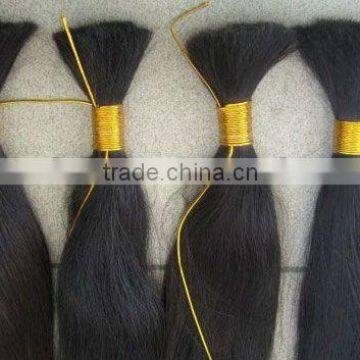 Single Drawn Hair Bulk/100% Remy Human Hair Bulk On Sale