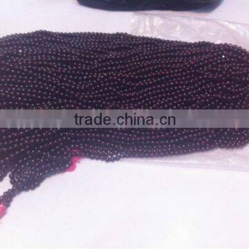 Garnet Plain Beads