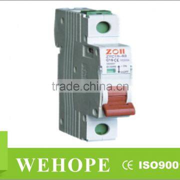 ZYC16-63 miniature circuit breaker, mcb switch ,electrical equipment