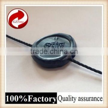 Fashional good quality plastic seal tag with logo string magnet name tag