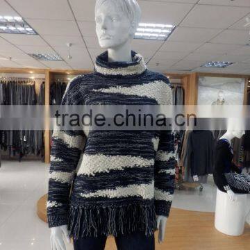 Women Crew Neck Short Sleeve Jersey Knit Pullover Dress Sweater2016 Fall/winter Viscose/nylon/wool Quality Choice photo-5