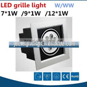 Promotional top quality ar111 type 6500k led commercial ceiling lamp grille 7W 9W 12W