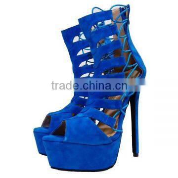 Ankle high roman gladiator sandal boots queen of heels lace up sandals sexy platform shoes