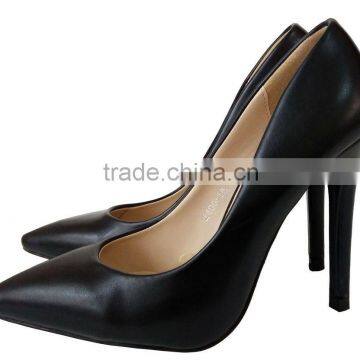 2015 Black rubber outsole shoes made in china women high heels wholesale high heel office shoes