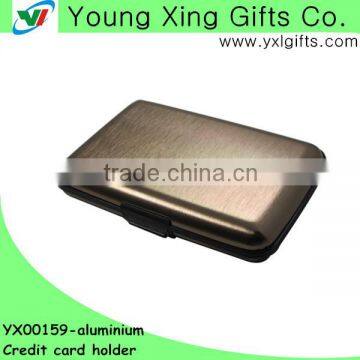 Anti-scanning aluminium bank card holder