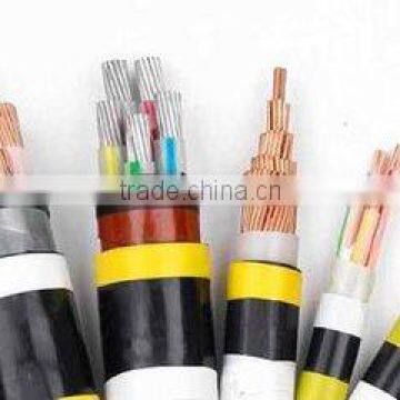 China suppiler different types of three phase 5 core pvc insulated power cable