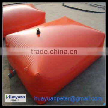 Flexible tank in bulk volume water treatment