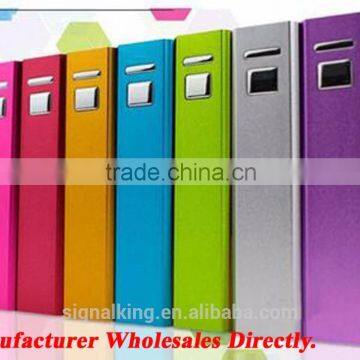 Factory Wholesale High Quality 2600mAh Metal Square Tube Mini Power Bank Portable Power Bank For Mobile Phone