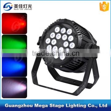 10w 18pcs 4in1 waterproof aluminium led par light