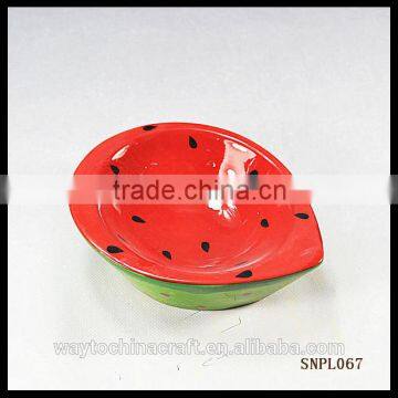 wholesale daily use red porcelain soup bowl