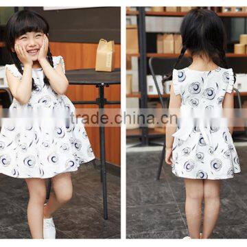 100% cotton children girl suit dress summer baby girl dress OEM service