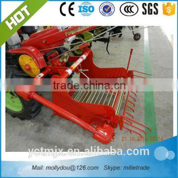 hand operated walking tractor driven potato harvester