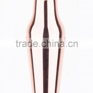 French Style Shaker / copper plated stainless steel cocktail shaker