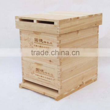 Beekeeping tool standard ten frame two levels Chinese fir wooden beehive for apiculture