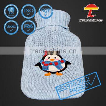 Cute penguin knitted cover of hot water bottles bulk