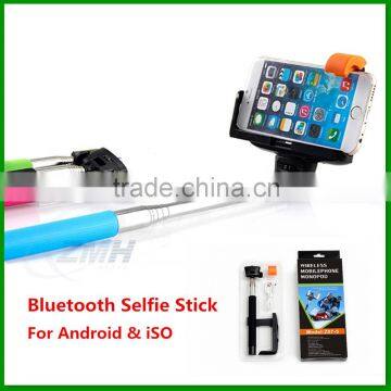 Factory Supply Best Selling Extendable Selfie Stick with Bluetooth Shutter Button