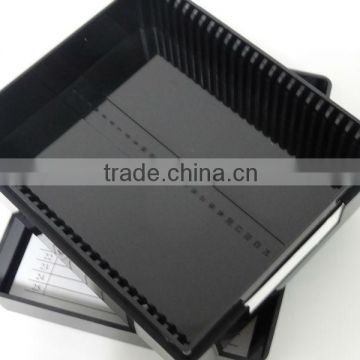 plastic microscope slide open box