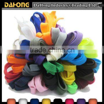 Hot sale Eco-friendly colorful flat shoelace