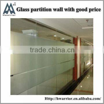 Interior frosted glass wall for partition