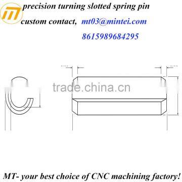 custom precision stainless steel slotted spring pin