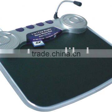 mouse pad with microphone&usb hub& speaker