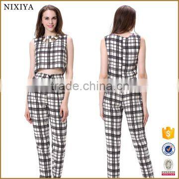 Sleeveless Summer new Grid Slim Women's Suit in Guangzhou