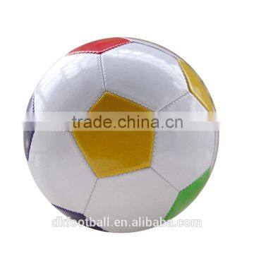 2015 New Design Size 5 Shiny PVC Red & White Soccer Ball photo-2