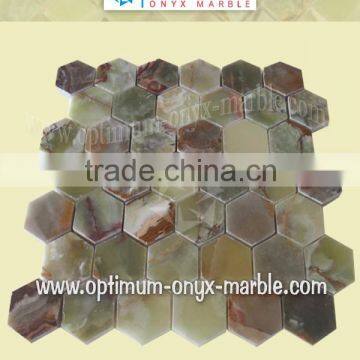 GREEN ONYX MOSAIC TILE - 017 photo-2